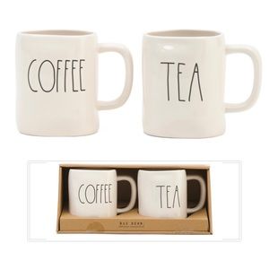 NWT🌟 Rae Dunn 2pk Coffee and Tea Mug Set